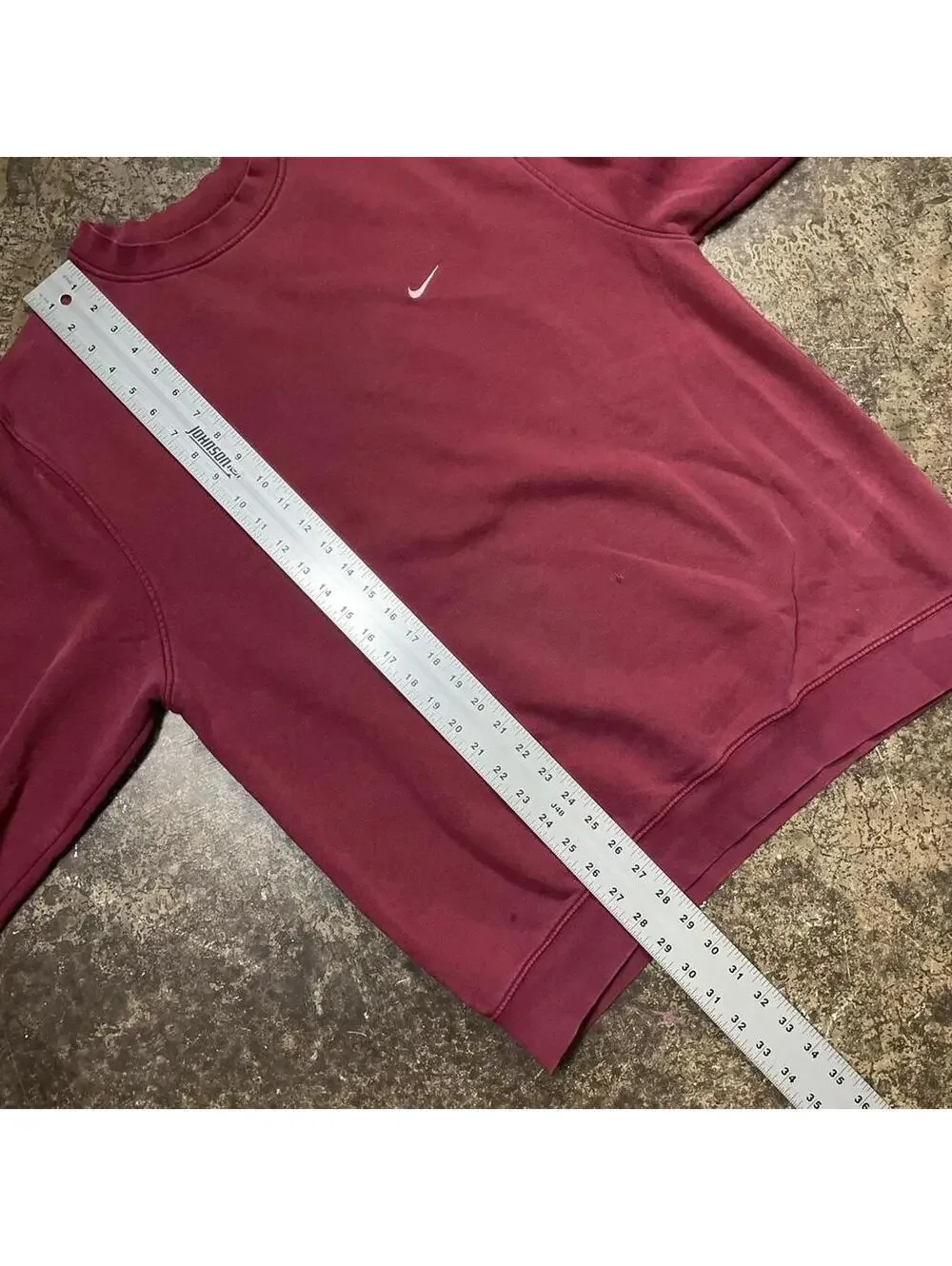Vintage Y2K Nike Burgundy Red Crewneck Pullover Mens Large
